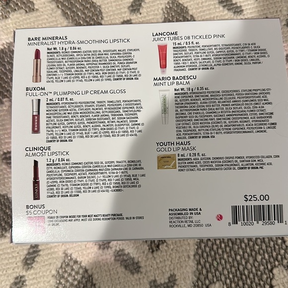NEW The Best of Lips (6 Favorites for the Perfect Pout) Gift Set - Picture 4 of 8